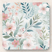 Bloemmotief Bier Onderzetter (Voorkant)