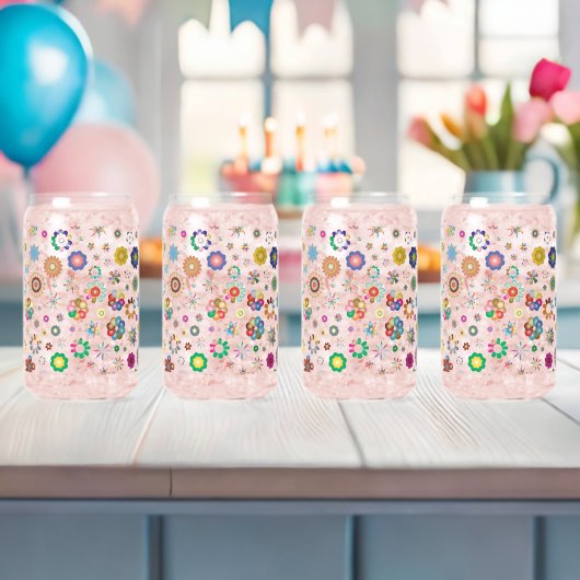 Bloemmotief Blikvorm Glas (Insitu (Baby Shower))