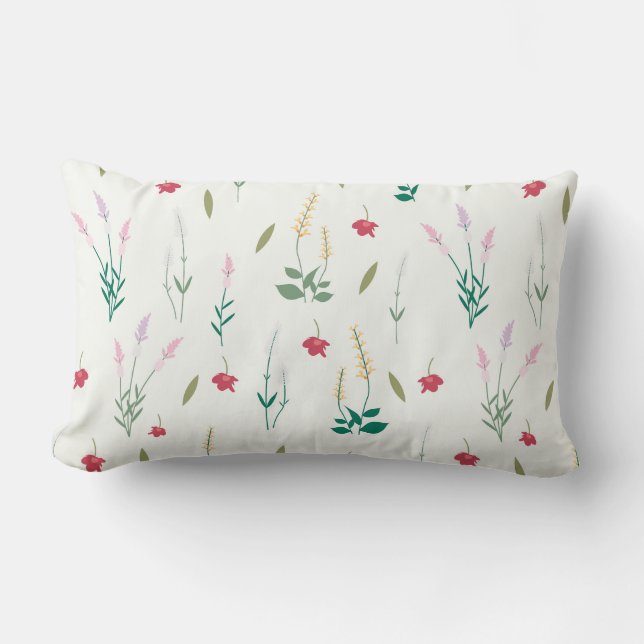 Bloemmotief Bloem Bloei 13" x 21" Kussen (Voorkant)