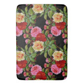 Bloemmotief Bloemen Rozen Rood Roze Geel Groen Badmat (Voorkant Verticaal)