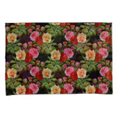 Bloemmotief Bloemen Rozen Rood Roze Geel Groen Kussensloop (Voorkant-Rechts)