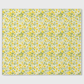 Bloemmotief Buttercup Bloemen Cadeaupapier (Vlak)
