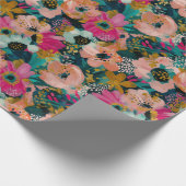 Bloemmotief cadeaupapier (Hoek)