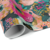 Bloemmotief   cadeaupapier (Rol Hoek)