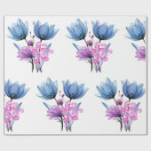 Bloemmotief Cadeaupapier (Vlak)