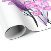 Bloemmotief Cadeaupapier (Rol Hoek)