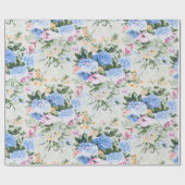 bloemmotief cadeaupapier (Vlak)