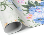 bloemmotief cadeaupapier (Rol Hoek)