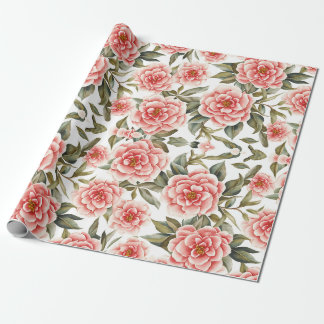 Bloemmotief Camellia Bloemen Cadeaupapier