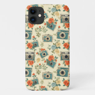  bloemmotief & camerapatroon Case-Mate iPhone case