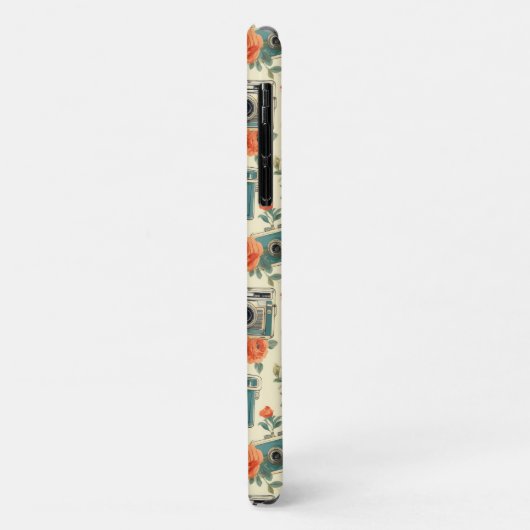  bloemmotief & camerapatroon Case-Mate iPhone case (Achterkant/links)