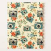bloemmotief & camerapatroon planner (Achterkant)