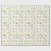Bloemmotief Daisy Flowers Cadeaupapier (Vlak)