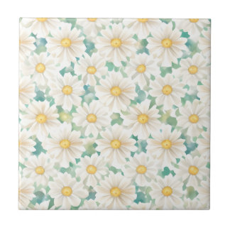 Bloemmotief Daisy Flowers Tegeltje