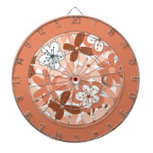 Bloemmotief Dartbord (Voorkant)