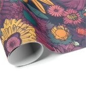 Bloemmotief, een boeket van kleurrijke bloemen cadeaupapier (Rol Hoek)