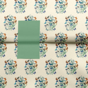 bloemmotief en vlinders tissuepapier