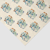  bloemmotief en vlinders tissuepapier (Detail)