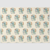  bloemmotief en vlinders tissuepapier (Voorkant)