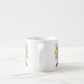 Bloemmotief  espresso kop (Achterkant)