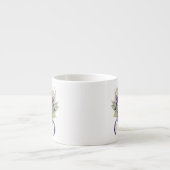 Bloemmotief  espresso kop (Voorkant)