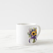 Bloemmotief  espresso kop (Voorkant rechts)