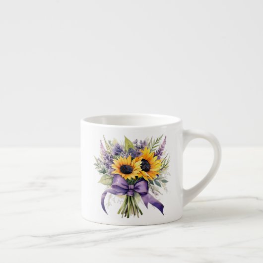 Bloemmotief  espresso kop (Rechts)