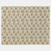 Bloemmotief Fleece Deken (Voorkant (Horizontaal))