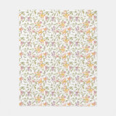 Bloemmotief Freesia Bloemen Fleece Deken (Voorkant)