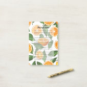 Bloemmotief Fruit Sinaasappel Citroen Naadloos Post-it® Notes (Op bureau)