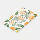 Bloemmotief Fruit Sinaasappel Citroen Naadloos Post-it® Notes (Schuin)