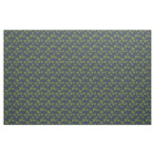 Bloemmotief Gingko-blad Blauw Patroon Stof (Fat Quarter)