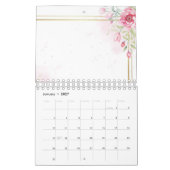 Bloemmotief, Goud bladontwerp Kalender (Jan 2027)