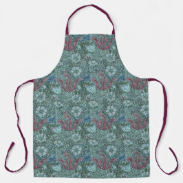  bloemmotief groen blauw rood wit schort