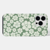 Bloemmotief - Groen iPhone Hoesje (Achterkant horizontaal)