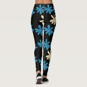 Bloemmotief Grote Bloemen Leggings (Achterkant)