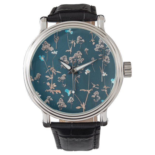 Bloemmotief Horloge (Voorkant)