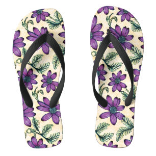 Bloemmotief I Teenslippers