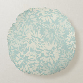 Bloemmotief in boho-stijl retro. rond kussen