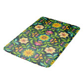 Bloemmotief in levendige kleuren badmat (Gekanteld)