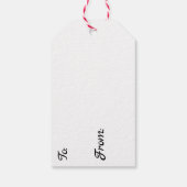  bloemmotief in rood, zwart en wit cadeaulabel (Achterkant)