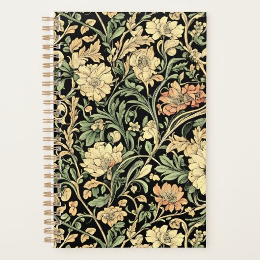 Bloemmotief in Victoriaanse stijl Planner (Voorkant)