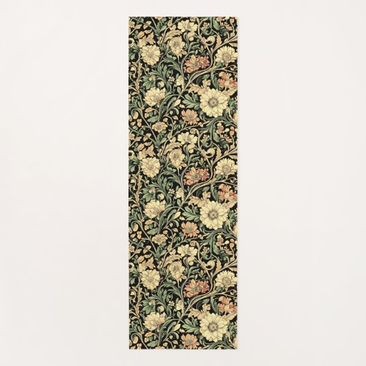 Bloemmotief in Victoriaanse stijl Yogamat (Voorkant)