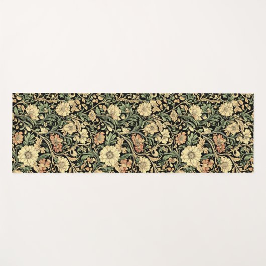 Bloemmotief in Victoriaanse stijl Yogamat (Voorkant (horizontaal))
