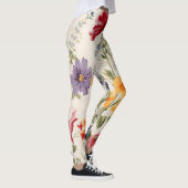  bloemmotief in zachte kleuren leggings (Rechts)