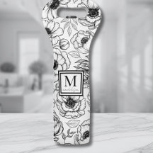 Bloemmotief Initiaal Monogram