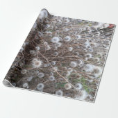 bloemmotief inpakpapier (Uitgerold)