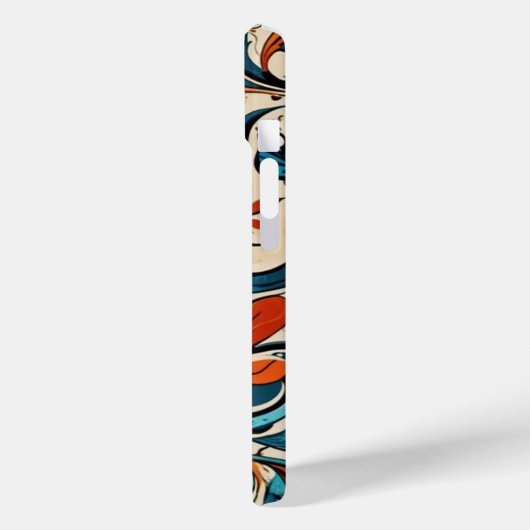 bloemmotief iPhone 15 Hoesje (Achterkant / Links)