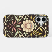 Bloemmotief iPhone 16 Hoesje (Achterkant horizontaal)