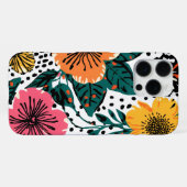 Bloemmotief iPhone Hoesje (Achterkant horizontaal)
